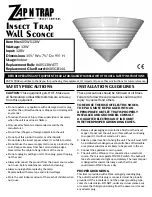 Zap N Trap 605WS13W Instruction Sheet preview