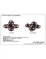 Zap 65 FPV RACER User Manual preview