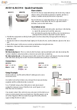 Preview for 1 page of Zap ACC514 Quick Start Manual