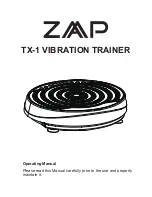 Zap TX-1 Operating Manual preview