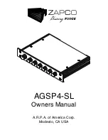 zapco AGSP4-SL Owner'S Manual предпросмотр