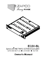 Preview for 1 page of zapco EQ30-SL Owner'S Manual