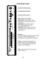 Предварительный просмотр 25 страницы zapco Reference 1000.4 User Manual