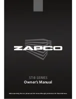 Предварительный просмотр 1 страницы zapco ST-2B Owner'S Manual