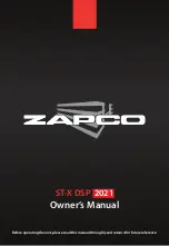 Предварительный просмотр 1 страницы zapco ST-X DSP 2021 Owner'S Manual