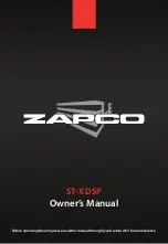 zapco ST-X DSP Owner'S Manual предпросмотр