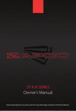 zapco ST-X III Series Owner'S Manual предпросмотр