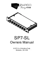 zapco SymbiLink SP7-SL Owner'S Manual предпросмотр