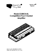 zapco Z250C4-SL SymbiLink User Manual предпросмотр