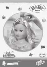 Preview for 1 page of Zapf Creation BABY born Sister Styling Head Manual