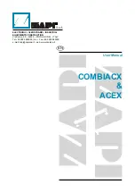 Zapi COMBIACX User Manual предпросмотр