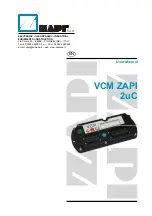 Zapi VCM 2uC User Manual предпросмотр