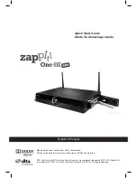 Zappiti One 4K HDR Quick Start Manual preview