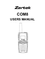 Zartek COM8 User Manual preview