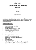 Preview for 1 page of Zartek ZA-445 User Manual