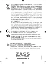 Предварительный просмотр 12 страницы Zass ZHP 04A Operating Instructions Manual