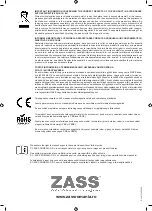 Предварительный просмотр 28 страницы Zass ZWD 05WF Operating Instructions Manual