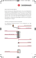 Preview for 9 page of zassenhaus BARISTA Manual