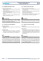 Preview for 50 page of Zattini Group bamar 12 Use And Maintenance Instruction Manual