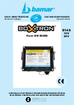 Предварительный просмотр 1 страницы Zattini Group bamar BOXTRON E14S Use And Maintenance Instruction Manual