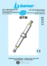 Preview for 1 page of Zattini Group bamar BTM 08 Use And Maintenance Instruction Manual