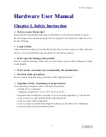 Preview for 7 page of Zavio F312A Hardware User Manual