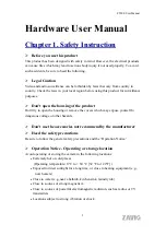 Preview for 3 page of Zavio F520E Hardware User Manual