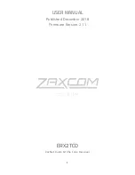 Zaxcom ERX2TCD User Manual предпросмотр