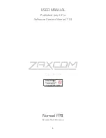 Zaxcom Nomad FP8 User Manual preview