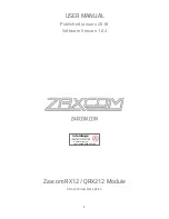 Zaxcom QRX212 User Manual предпросмотр