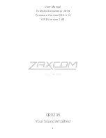 Zaxcom QRX235 User Manual предпросмотр