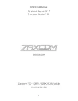 Предварительный просмотр 1 страницы Zaxcom RX-12RR User Manual