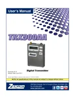 Zaxcom TRX900AA User Manual предпросмотр