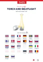 Предварительный просмотр 1 страницы ZAZU Torch and Nightlight Gina giraffe pink Manual