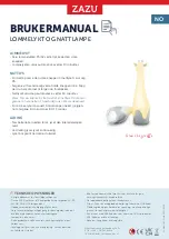 Предварительный просмотр 7 страницы ZAZU Torch and Nightlight Gina giraffe pink Manual