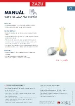 Предварительный просмотр 12 страницы ZAZU Torch and Nightlight Gina giraffe pink Manual