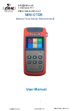 ZBM MINI OTDR User Manual preview