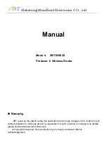 ZBT ZBT-WE826 Manual preview