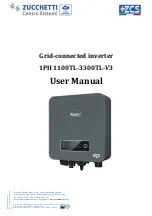 ZCS 1PH 1100TL User Manual предпросмотр