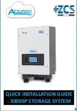 ZCS Azzurro 3000SP Quick Installation Manual preview