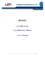 ZDC Air Access ZA-5000 Series User Manual preview