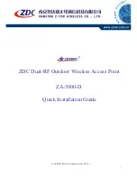 Preview for 1 page of ZDC ZA-5000-D Quick Installation Manual