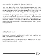 Preview for 4 page of Zeagle CW Octo 320-5010 Owner'S Manual