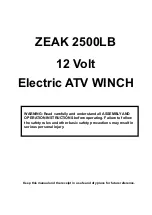 Preview for 2 page of ZEAK 2500LB Manual