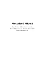 ZEAPON Motorized Micro2 User Manual preview