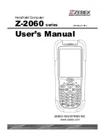 Zebex Z-2060 series User Manual предпросмотр