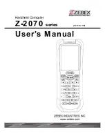 Предварительный просмотр 1 страницы Zebex Z-2070 series User Manual