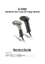 Preview for 1 page of Zebex Z-3392 Service Manual