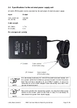 Preview for 16 page of zebris 124.3005 Specification And Operating Instructions