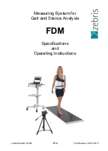 zebris FDM Series Specification And Operating Instructions предпросмотр